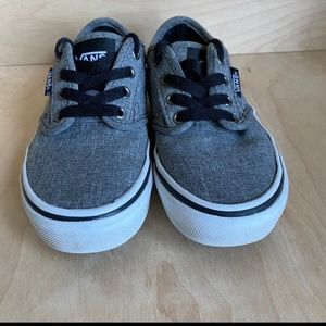 Vans Off The Wall Kids Gray Canvas Sneakers